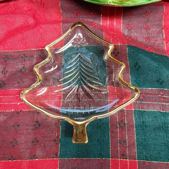 Vintage Nutcracker & Small Christmas Tree Dish - Picture 3 of 3